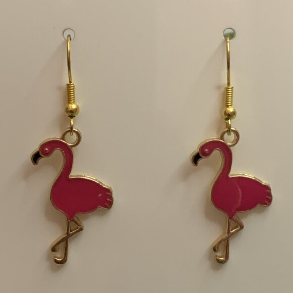 Flamingo Earring, Florida Earring, Gift Idea, Flamingo Jewelry, Silly Animals - Picture 9 of 9